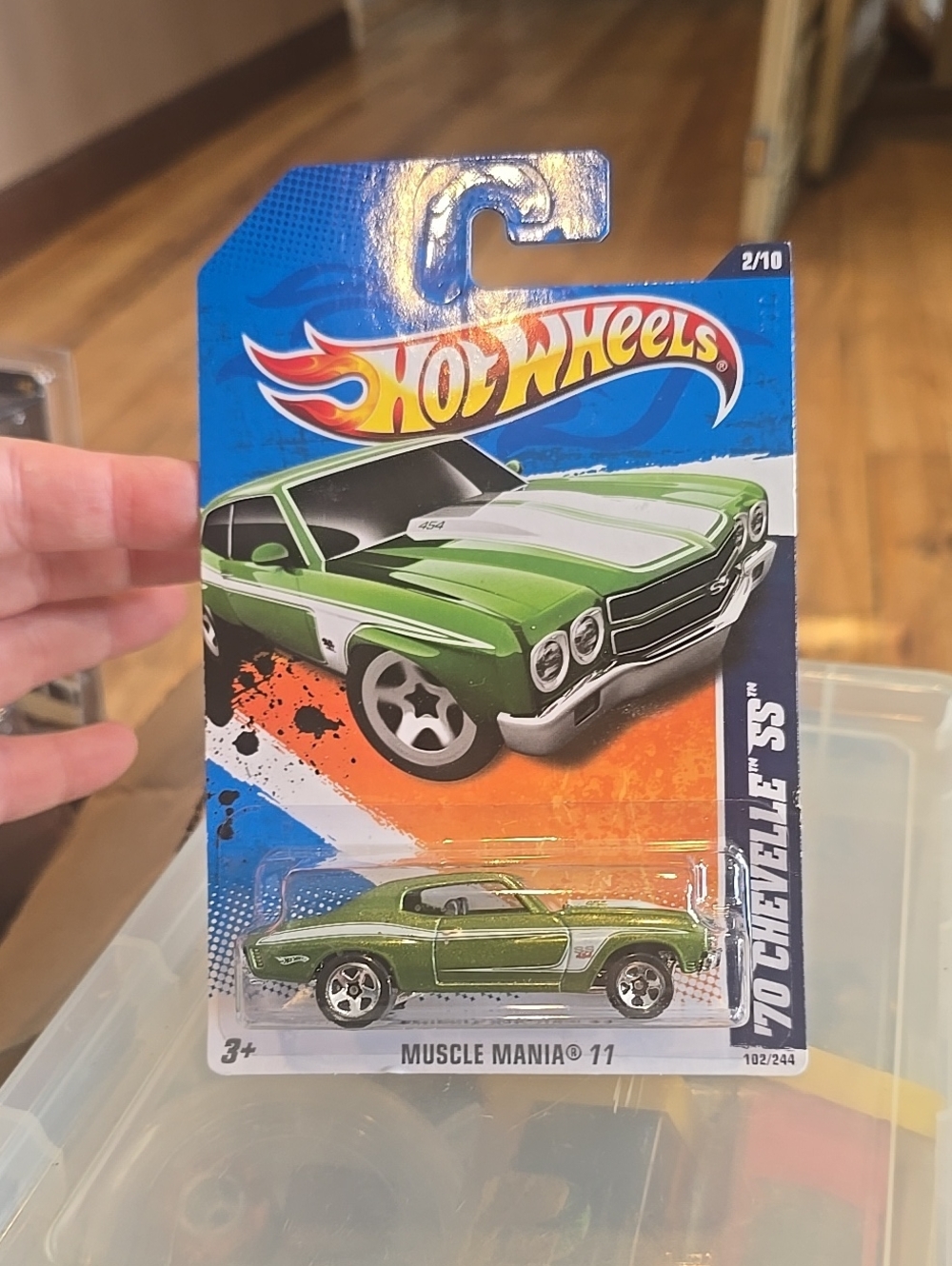 Hot Wheels '70 Chevelle SS Lime Green 1:64 Scale HW Muscle Mania New 2011
